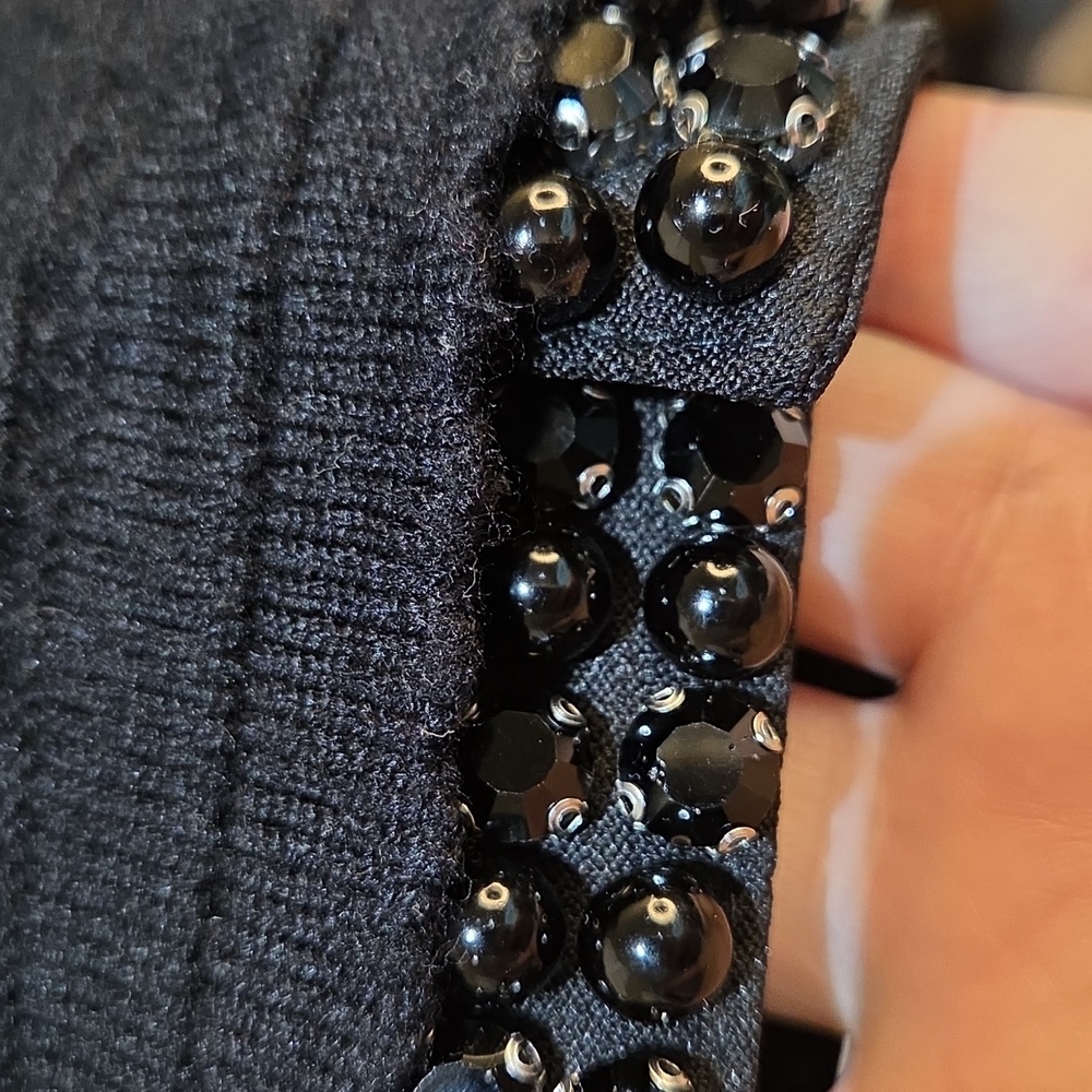 Nwt XL Sioni black sweater with Stone And Removable Collar - Picture 9 of 15